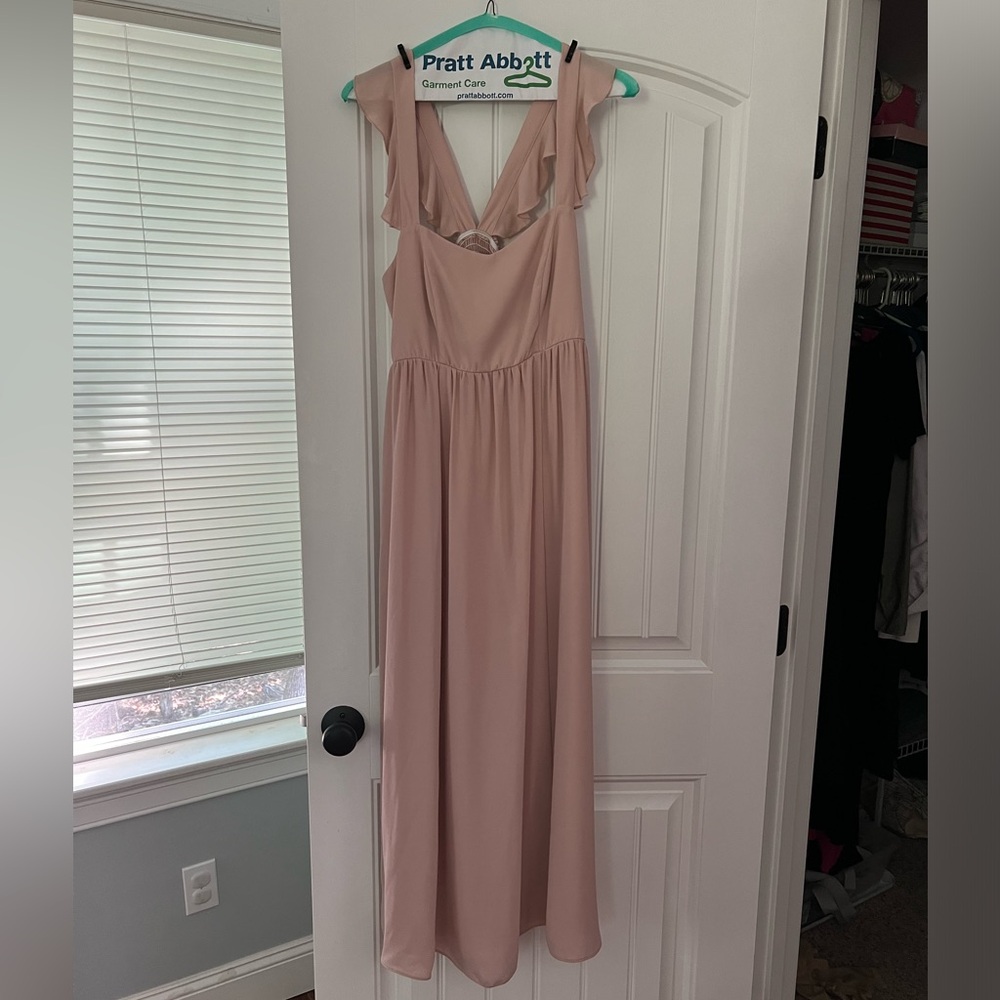 Show Me Your Mumu June Maxi Dress, Dusty blush Crisp